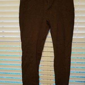 Brown fitted pants